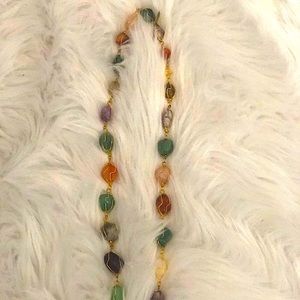 Precious stone necklace